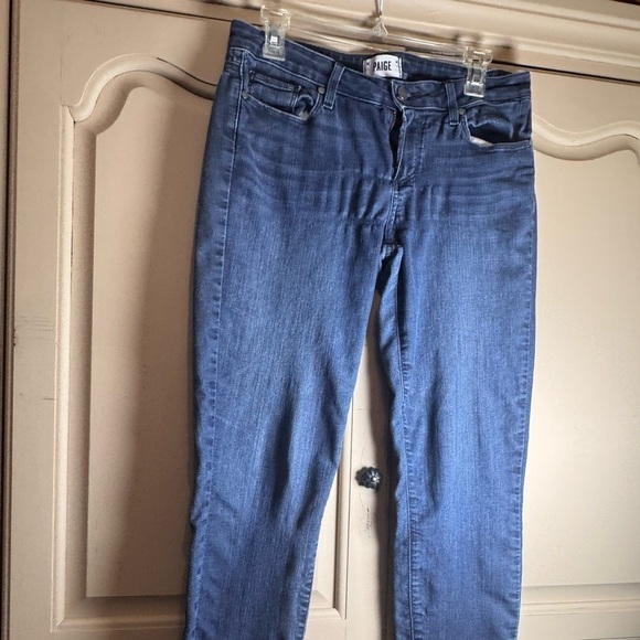 PAIGE Denim - PAIGE Midnight Blue Cropped Jeans size 29 good used condition